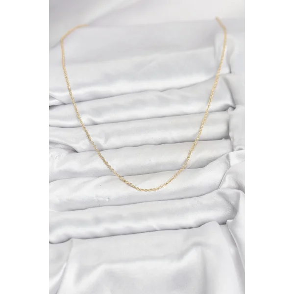 CM 14K Gold Renk Burgu Model 60 cm Kadın Kolye