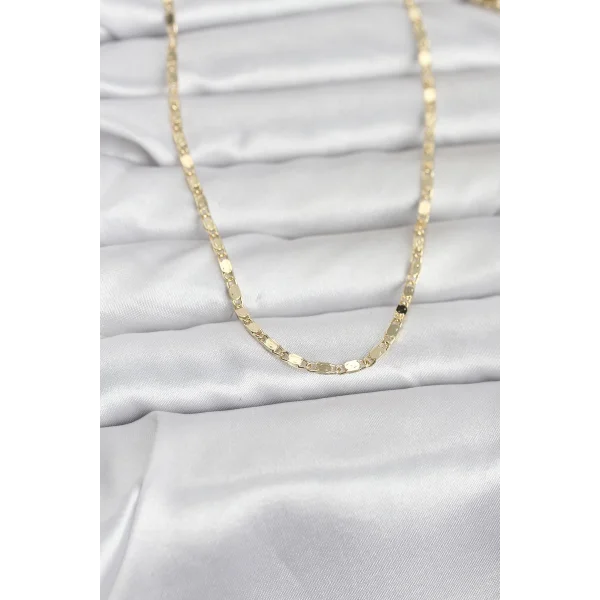 CM 14K Gold Renk Ezme Zincir 60 cm Kadın Kolye
