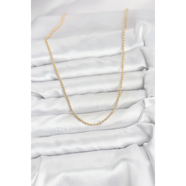 CM 14K Gold Renk Halka Model 60 cm Kadın Kolye