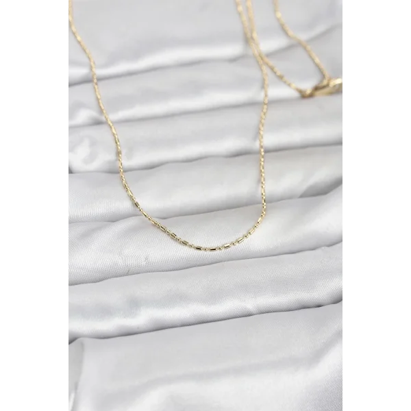 CM 14K Gold Renk Parçalı Topçuk Model 60 cm Kadın Kolye