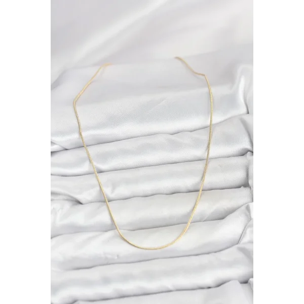 CM 14K Gold Renk Yılan Zincir Model Kadın Kolye