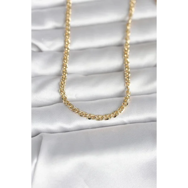 CM 14K Gold Renk Zincir Model 60 cm Kadın Kolye