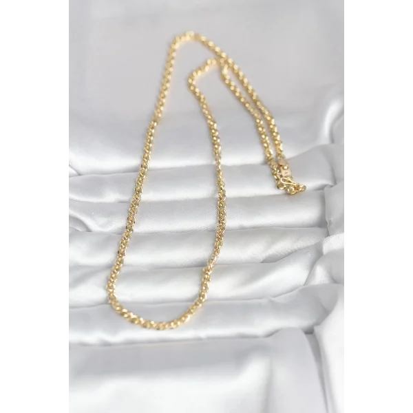 CM 14K Gold Renk Zincir Model 60 cm Kadın Kolye