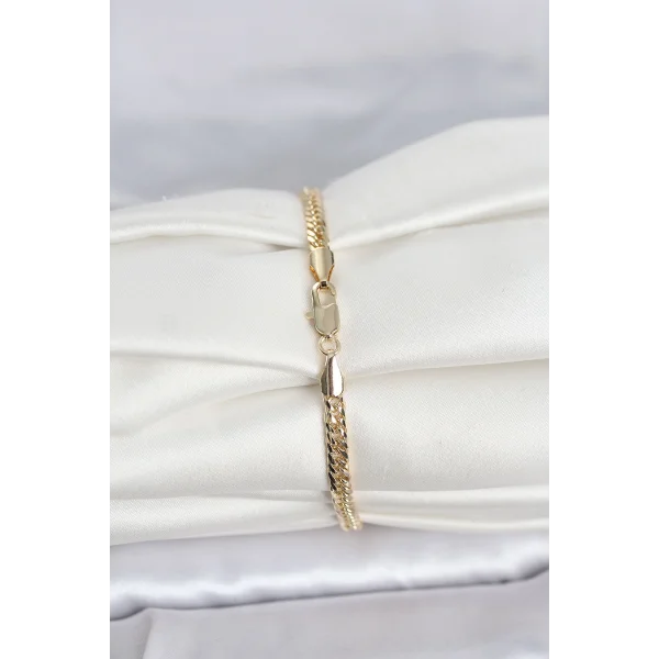 CM 14K Gold Renk Zincir Model Kadın Bileklik