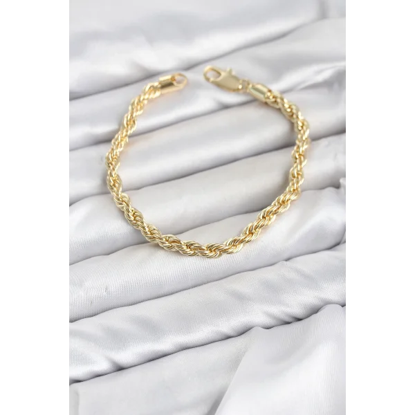 CM Burgu Model Gold Renk Pirinç Kadın Bileklik