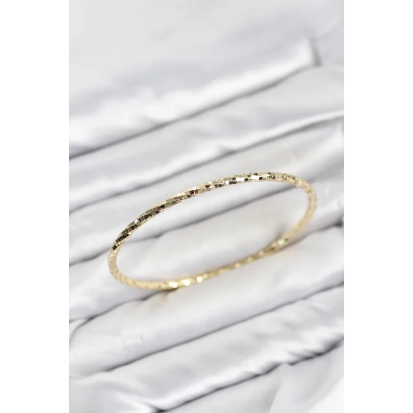 CM Gold Renk Lazer Kesim 65 mm Bilezik