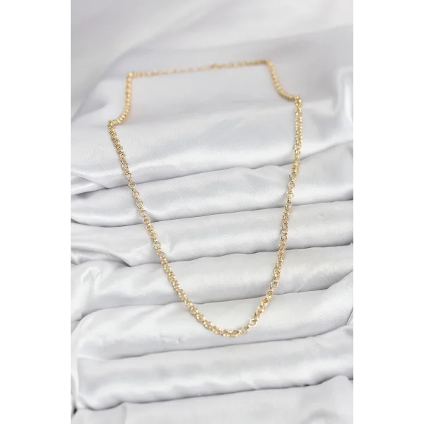 CM Gold Renk Pirinç Halkalı Model Kadın Kolye