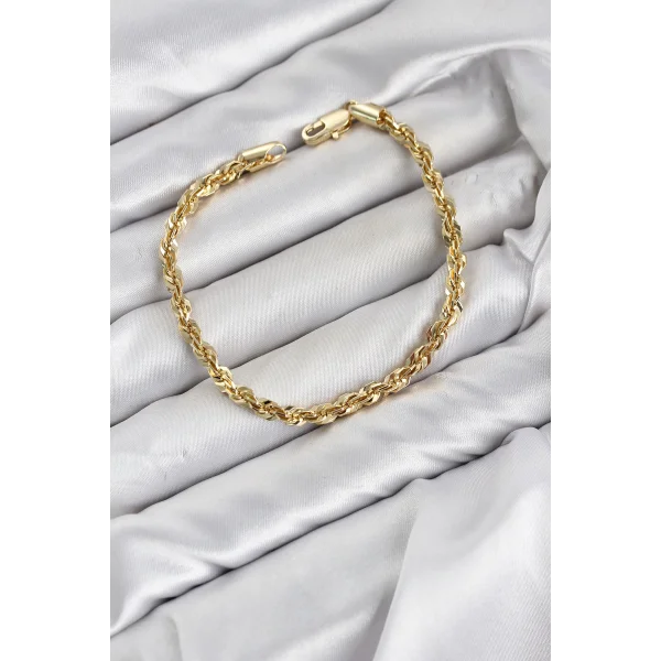 CM Singapur Model Zincir Gold Renk Kadın Bileklik