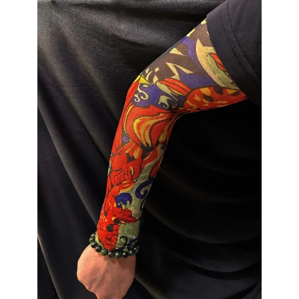 Çorap Dövme Giyilebilir Kol Bacak Dövmesi Likralı 2 Adet Model 4