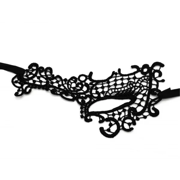 Dantel Tül Malzemeden İmal Sarı Renk Balo Parti Maskesi Venedik