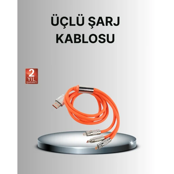 Dayanıklı Hızlı Şarj Kablosu – Esnek Kırılmaz ve Yüksek Hızlı Veri Aktarım Destekli