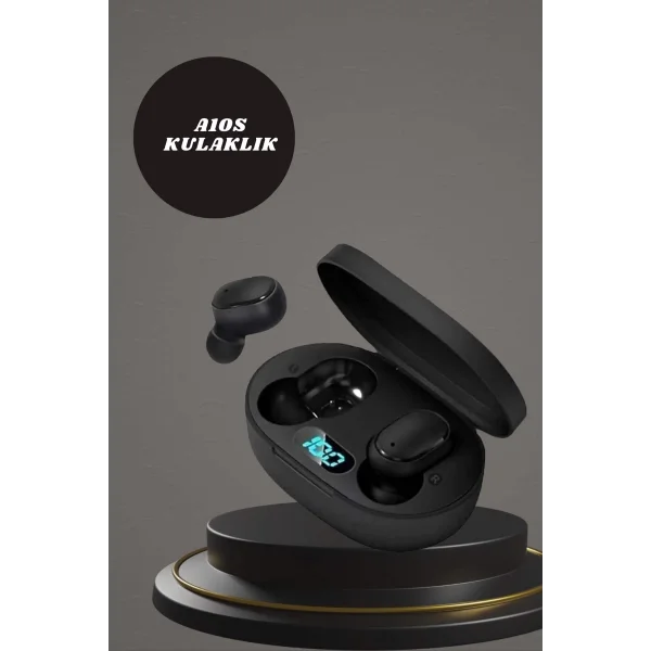 Dijital Göstergeli Kulaklık ve 7 Kordonlu Akıllı Saat Android ve İOS Uyumlu Uyku Takibi Sesli Görüşme