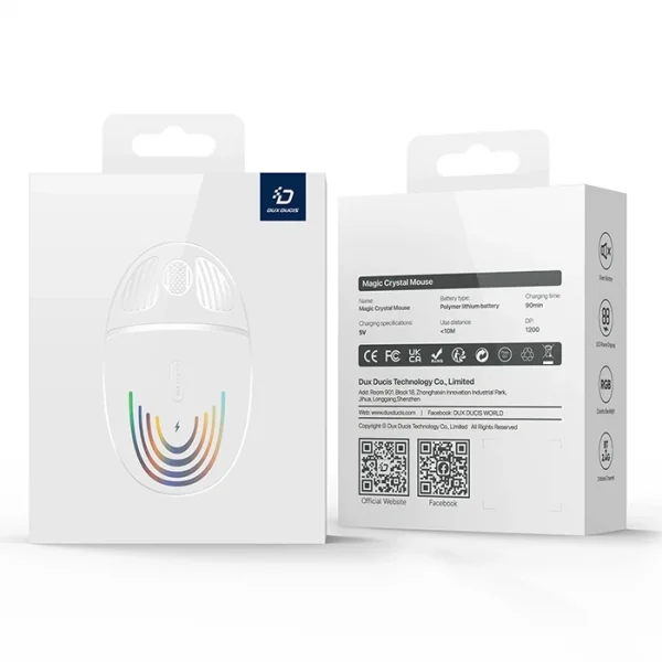 Dux Ducis CM Series Kablosuz Bluetooth 2.4GHz Şeffaf Mouse-(5775)