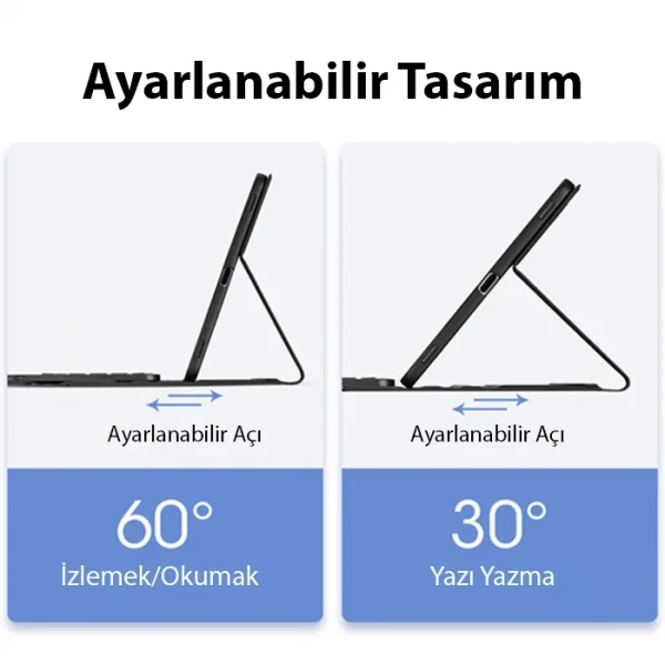 Dux Ducis iPad Pro 12.9 (2020/2021/2022) TK Series Kablosuz Bluetooth Klavye Touchpad Kılıf-(5775)