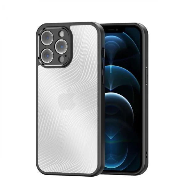 Dux Ducis iPhone 12 Pro Aimo Series Premium Buzlu Sert PC-TPU Kılıf-(5775)