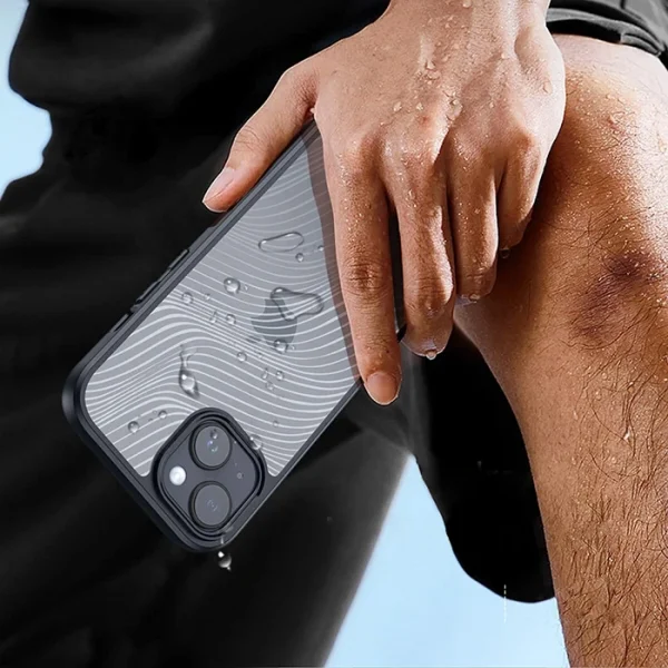 Dux Ducis iPhone 15 Aimo Series Premium Buzlu Sert PC-TPU Kılıf-(5775)