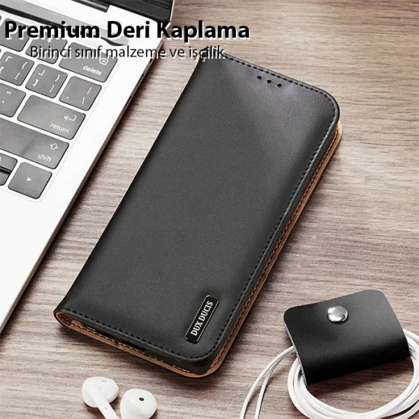 Dux Ducis SM Galaxy S23 Plus Kılıf Mıknatıslı Cüzdanlı Deri Kılıf Hivo Series-(5775)