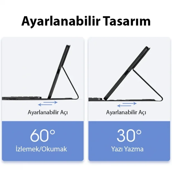 Dux Ducis SM Galaxy Tab S8 Plus-S7 Plus-S7 FE ile Uyumlu Bluetooth Klavye Touchpad Kılıf-(5775)