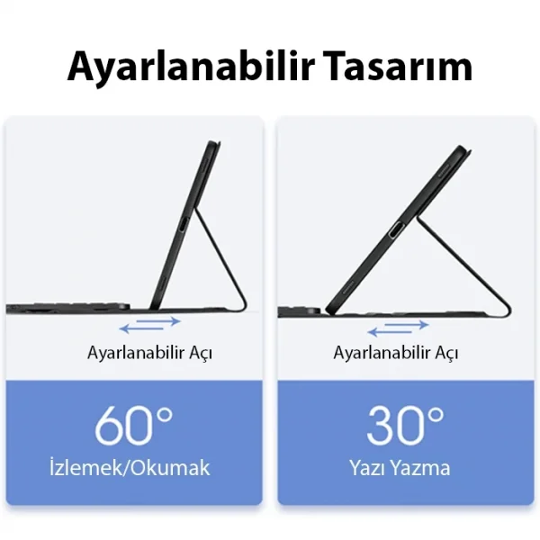 Dux Ducis SM Galaxy Tab S8/S7 Bluetooth Klavye Touchpad Kılıf X700-X706-T870-T875-T876B-(5775)