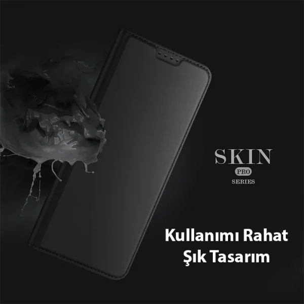 Dux Ducis Xiaomi Poco X5 5G Kılıf Skin Pro Series Flip Cover Kapaklı Kılıf-(5775)