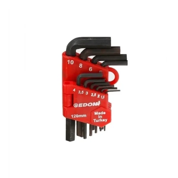 Edoni 120 Mm 10 Parça Alyan Seti Siyah