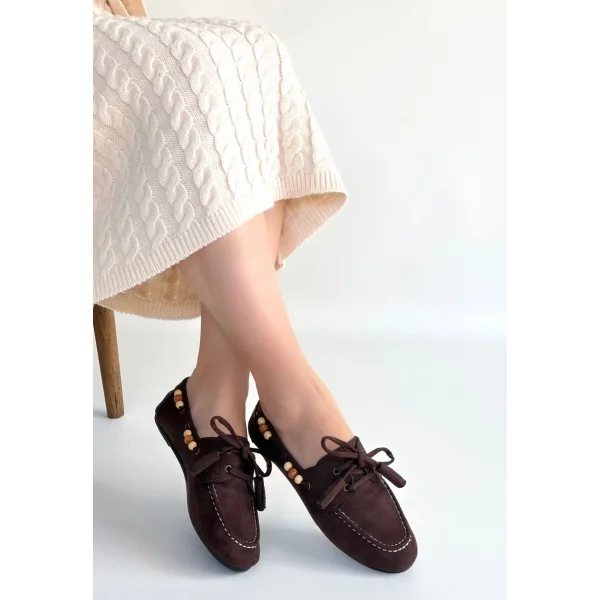 Elora Kahve Süet Babet