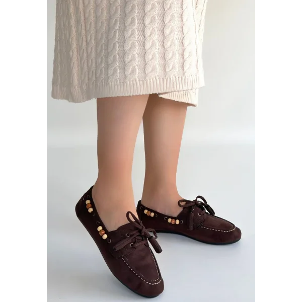 Elora Kahve Süet Babet