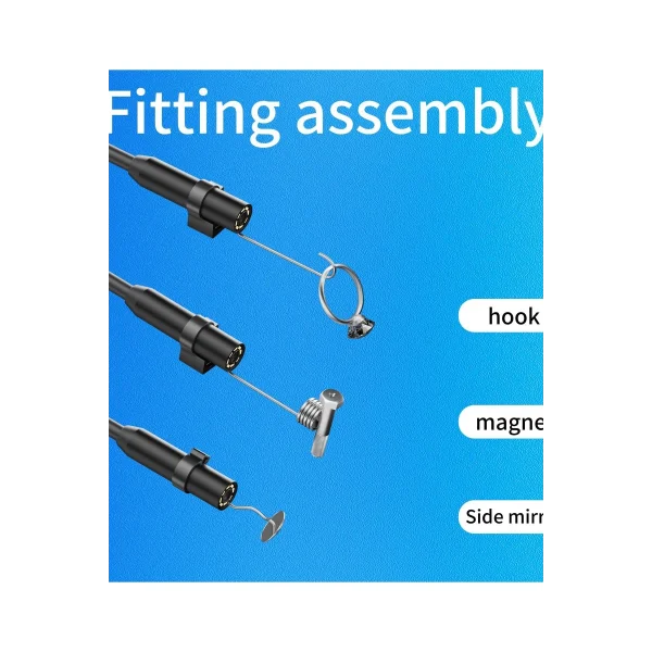 Endoskop Yılan Video Kamera İos Uyumlu Led’li 10 Metre 7 Mm Sert Kablo 2mp Full Hd