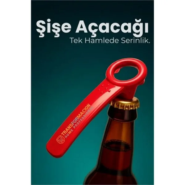 Ergonomik Şişe Açacağı - Gazoz Kola Bira Kapağı Açıcı