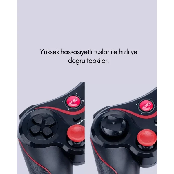 Ergonomik Tasarımlı Çok Yönlü Wireless Gamepad