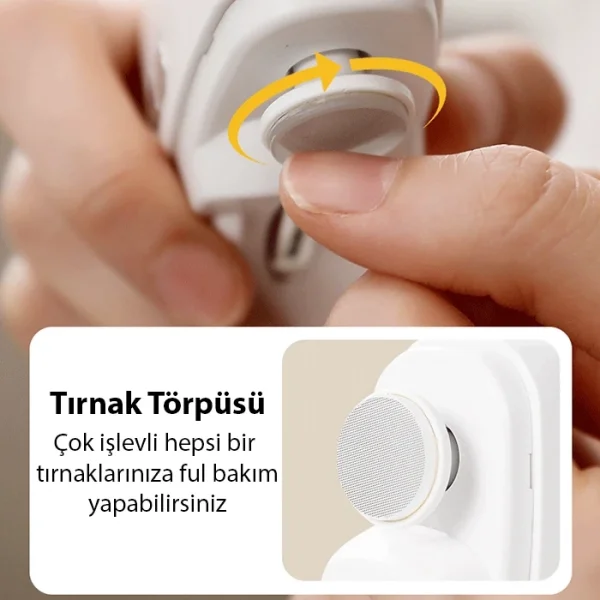 EZERE Elektrikli Tırnak Makası Ve Törpüsü otomatik tırnak makası-(5775)