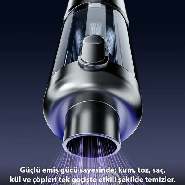 EZERE PowerVac1 20000pa Araç İçi ve Ev Tipi Şarjlı Vakum Süpürge-(5775)