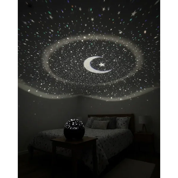 Fişli Yıldız Projektör Gece Lambası Müzikli