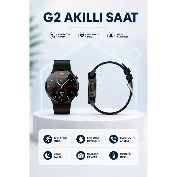 G42 AKILLI SAAT IOS ve ANDROİD CİHAZLARLA UYUMLU