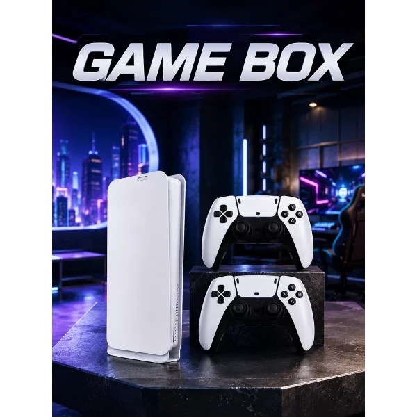 Game Box 3D Çift Oyun Kollu 4K HD Ekran 20000den Fazla Oyun Seçeneği 2.4G Kablosuz