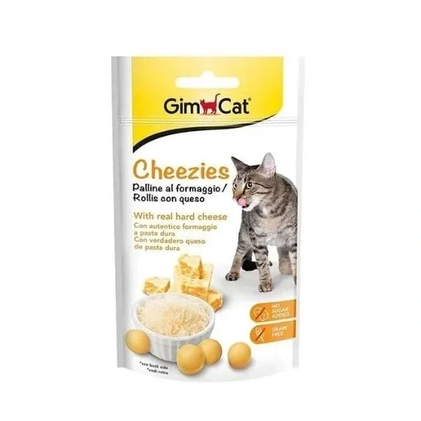 Gimcat Cheezies Peynirli Tahılsız Kedi Ödül Tableti 50 Gr 1 Adet