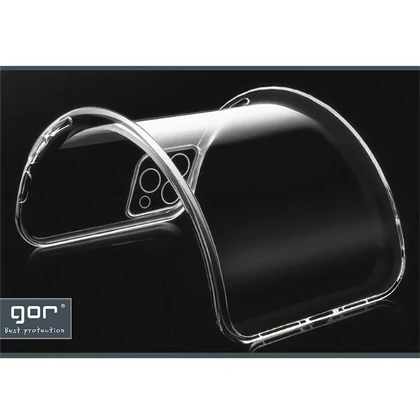 GOR İPhone 11 Pro Max 6.5 inch Kamera Korumalı Şeffaf Silikon Kılıf-(5775)