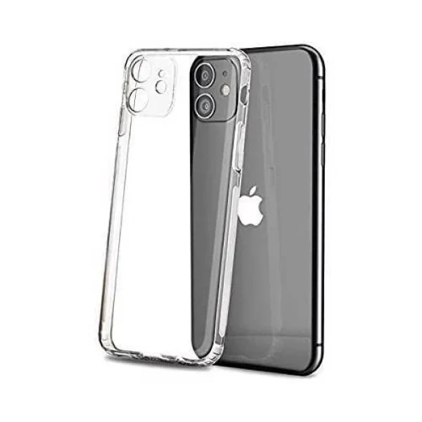 GOR İPhone 12 Mini 5.4 inch Kılıf Kamera Korumalı Şeffaf Silikon Kılıf-(5775)
