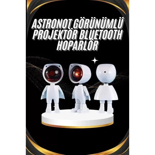 Gün Batımı Projektör Lamba Astronot Görünümlü Dekoratif Masa Lambası