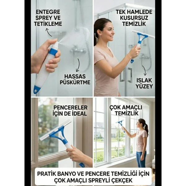 HBNET Pratik Sprey Mekanizmalı Cam Sileceği