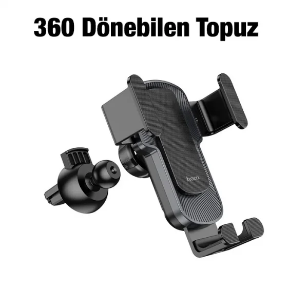 HOCO CA103 Gravity Araç Havalandırma Bölmesi Yerçekimi Araba Telefon Tutucu-(5775)