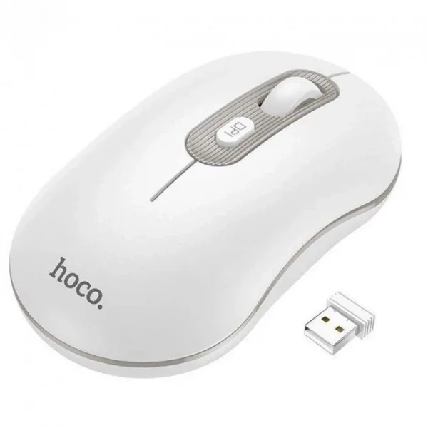 HOCO GM21 Platinium 1600dPi 2.4G Bluetooth Kablosuz Optik Mouse-(5775)