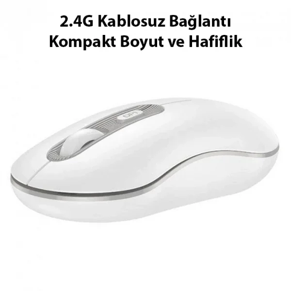 HOCO GM21 Platinium 1600dPi 2.4G Bluetooth Kablosuz Optik Mouse-(5775)