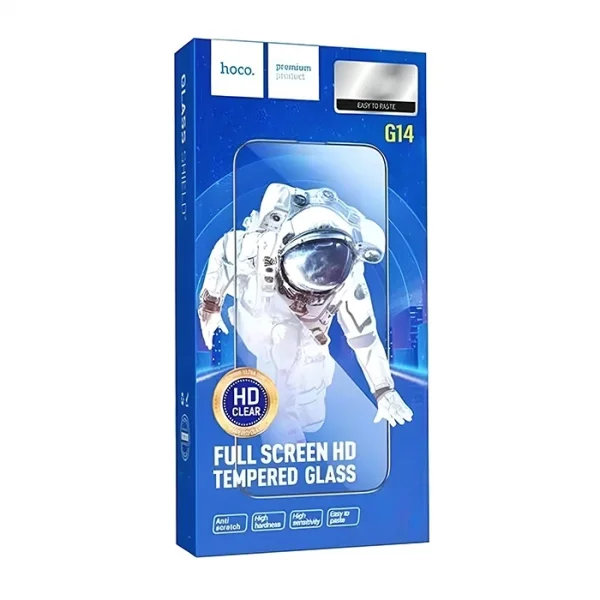 HOCO Guardian Shield Series iPhone 15 Plus HD Tempered Kırılmaz Cam Ekran Koruyucu 10 Adet Set-(5775)