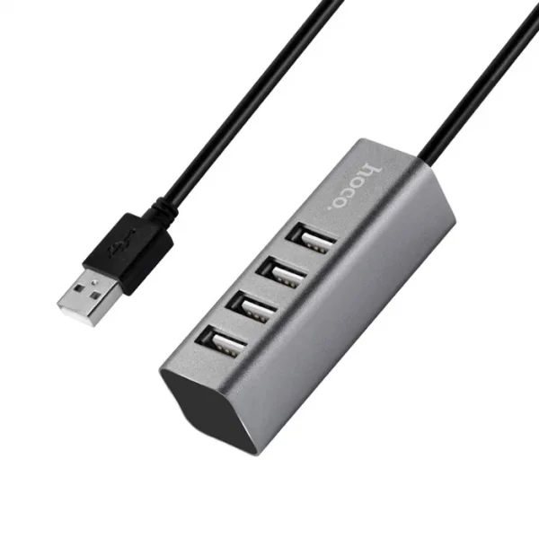 HOCO HB1 80cm Kablolu 4 Portlu USB Çoğaltıcı HUB Adaptör-(5775)