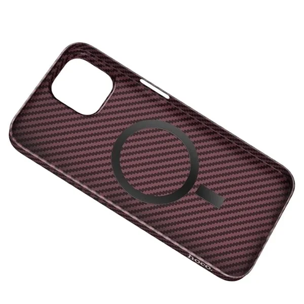 Hoco iPhone 14 6.1 Kılıf Manyetik Magsafeli Darbe Emici Telefon Kılıfı-(5775)