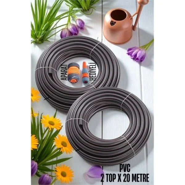 HSNET 2 Top 20 Metre Bahçe Hortumu Sulama Aparatı Set