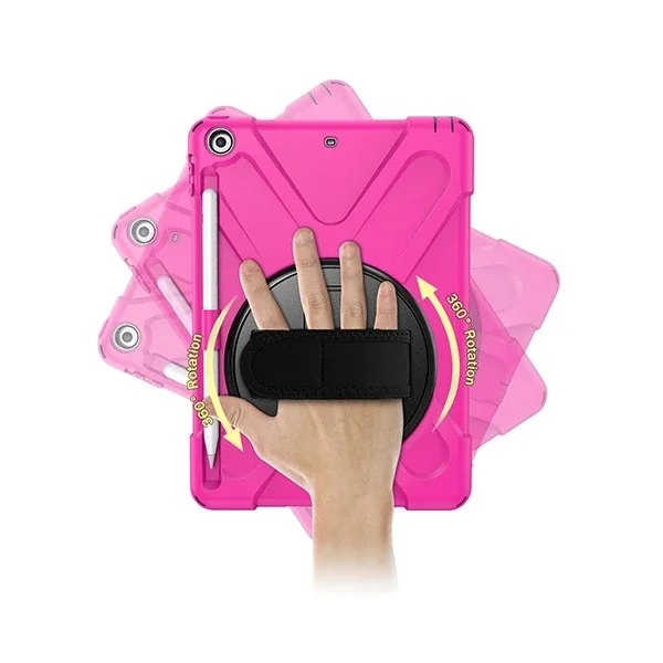 İPad 9.72017 İPad 9.7 2018 Kalem Yerli Standlı Zırh Kılıf/shockproof case-(5775)