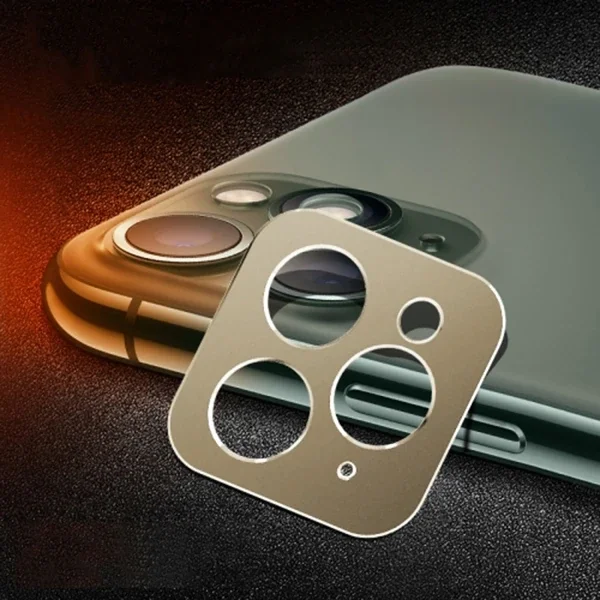 İPhone 11 Pro -11 Pro Max 3D Metal Kamera Koruyucu Metal Lens-(5775)