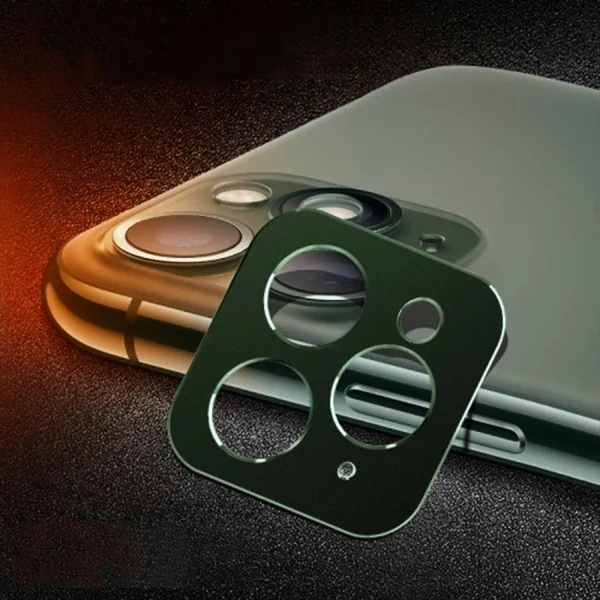 İPhone 11 Pro -11 Pro Max 3D Metal Kamera Koruyucu Metal Lens-(5775)